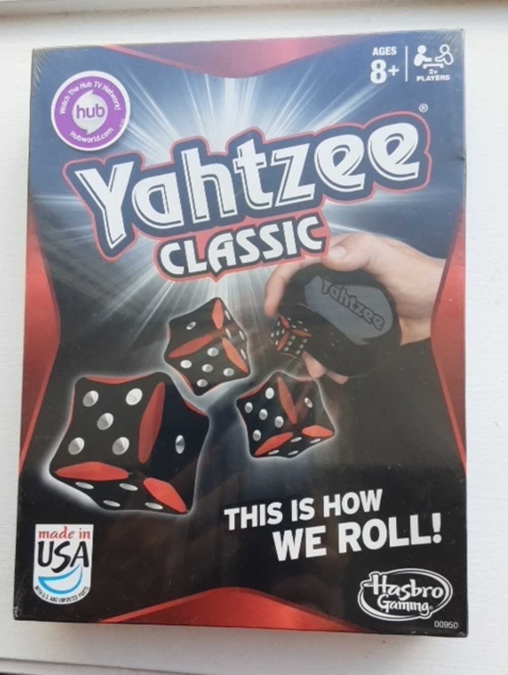 Hasbro Yahtzee Classic Game - Black, Red & White